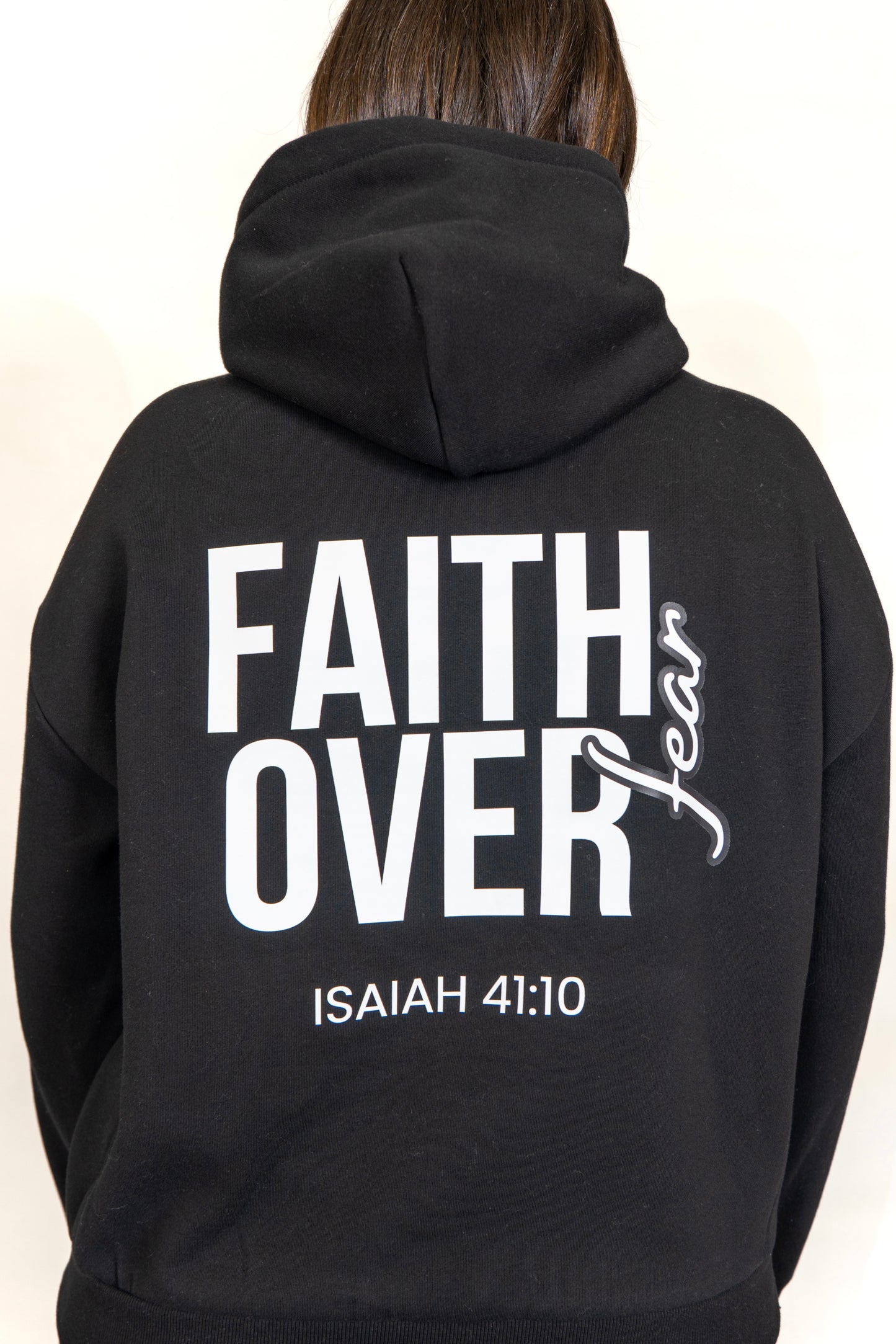 Faith over Fear Hood (Women's Fit)